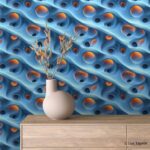 3D 0029 | Lux Tapete plava samolepljiva tapeta
