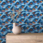 3D 0031 | Lux Tapete plava samolepljiva tapeta