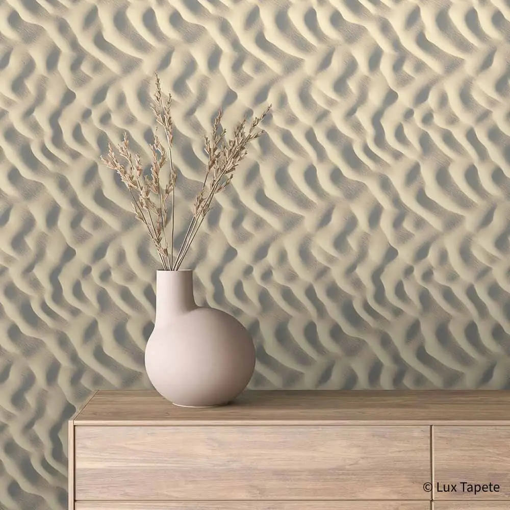 TEXTURE 0002 | Lux Tapete Samolepljiva tapeta za zid Texture 0002 sa 3D efektom peščanih dina u bež tonovima.