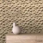 Samolepljiva tapeta za zid Texture 0009 sa snažnim 3D efektom reljefnog peska u svetlo bež tonovima.