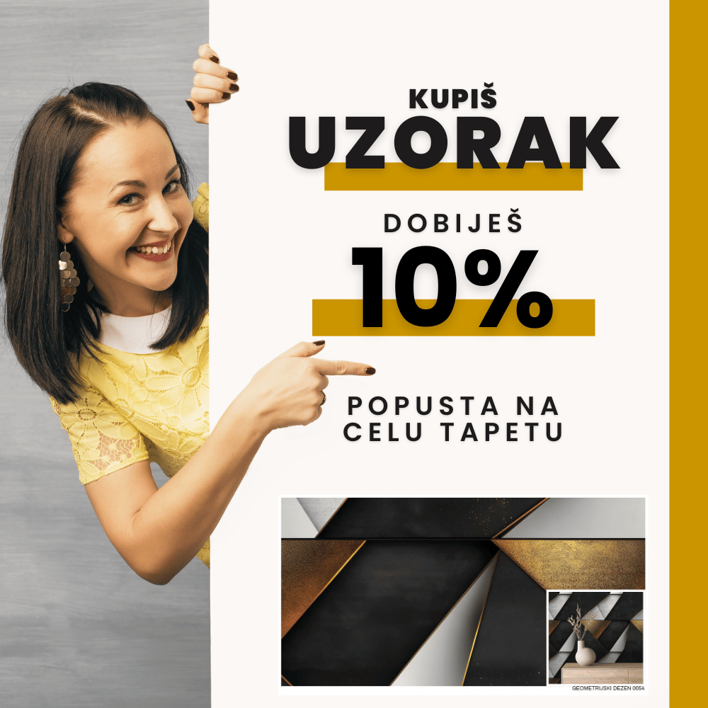 uzorci tapeta i 10% popusta